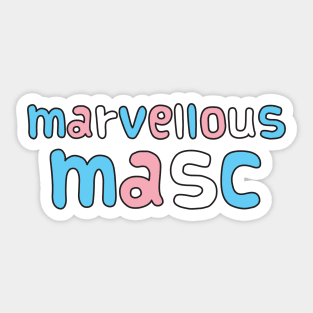 Marvellous Masc Sticker